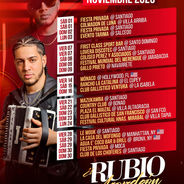Itinerario el rubio acordeon 2025 | agenda de actividades