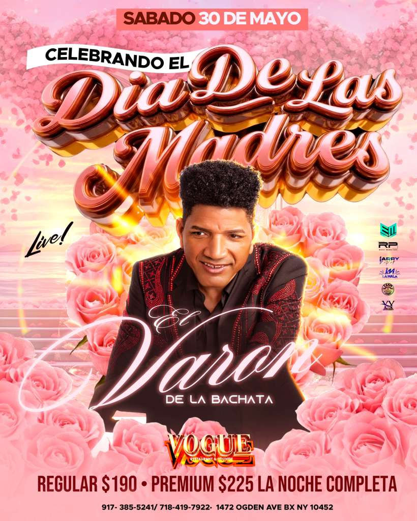 FIESTA EL VARON DE LA BACHATA VOGUE LOUNGE