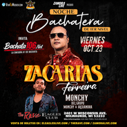 FIESTA ZACARÍAS FERREIRA Y MONCHY NOCHE BACHATERA 23 DE OCTUBRE 2026 - MILWAUKEE,WI