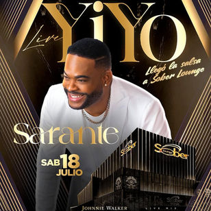 Fiesta Yiyo sarante en moca Sober Lounge, República Dominicana 18 de julio 2026.