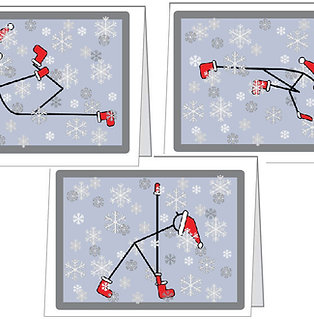 Yogastickmen® Christmas Card Selection 2 (Pack of 10)