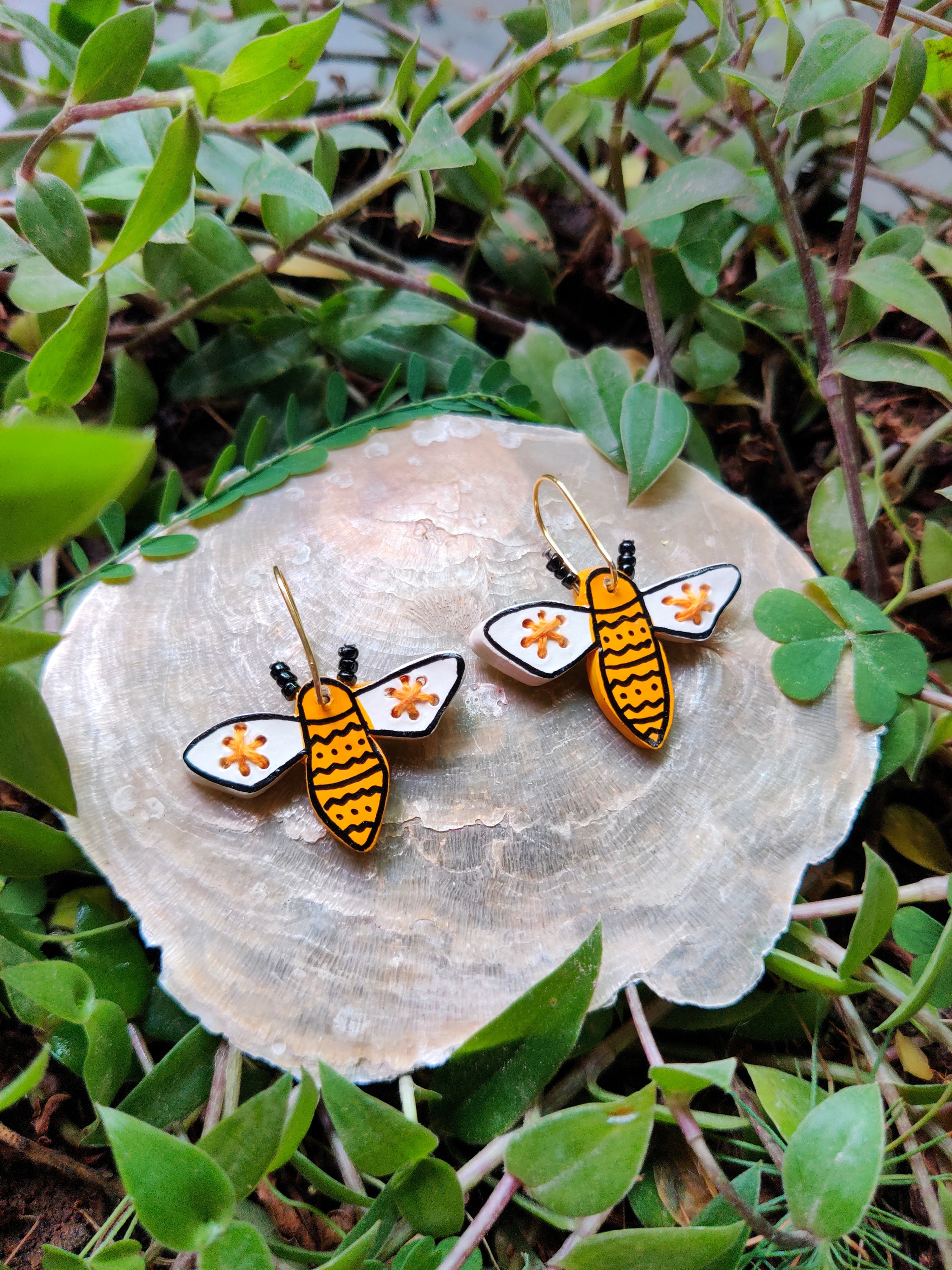 Raseeli the Honeybee: Earrings