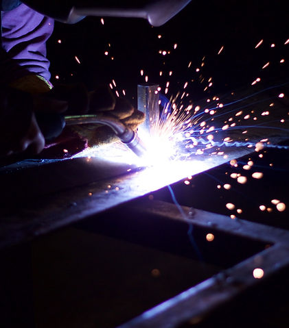 Manufacturing and welding process using precision metalworking equipment.