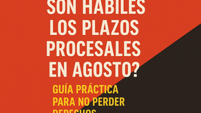 ¿Son hábiles los plazos procesales en agosto? Guía práctica para no perder derechos