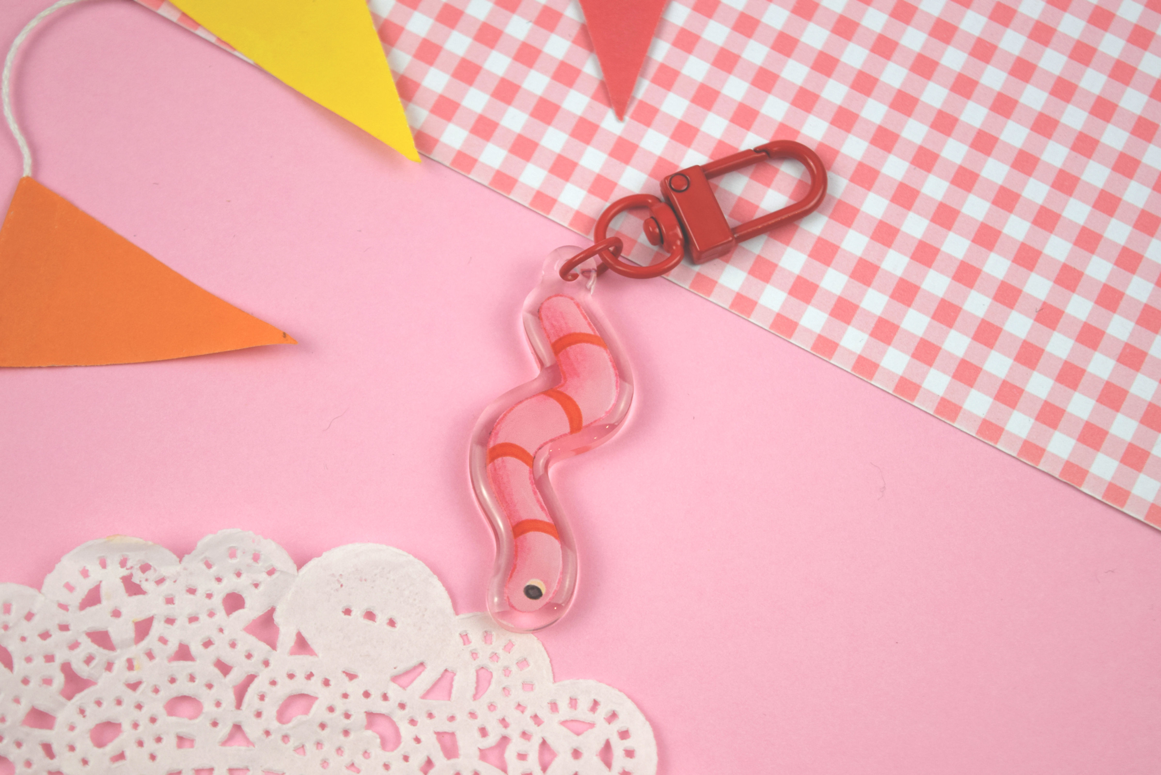 Worm  Keychain