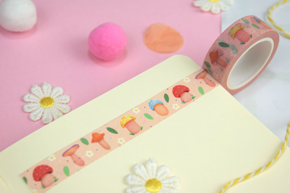 Colorful Fun-Guys - Washi Tape