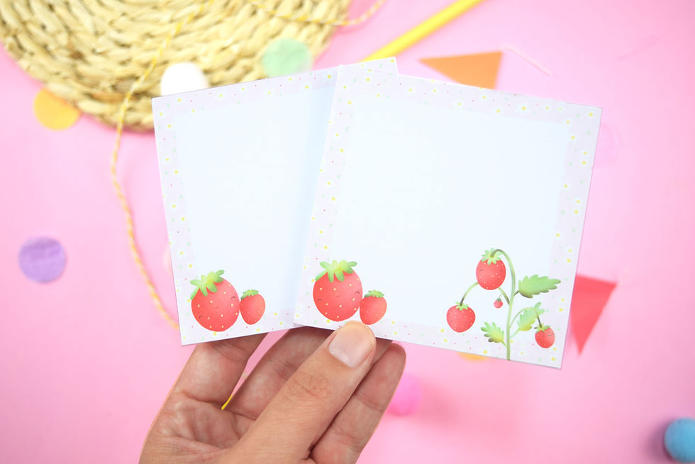 Miniatura: Bloco de notas morango