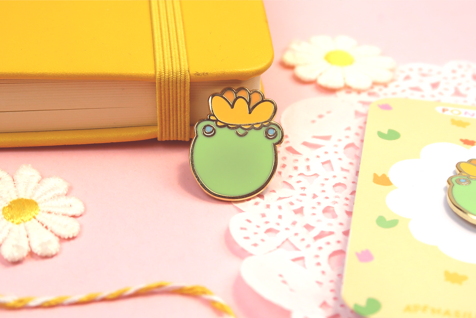 Thumbnail: Frog, the King of the Pond Enamel Pin