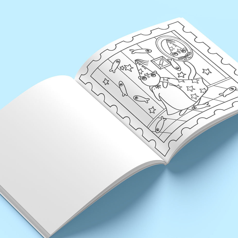 Miniatura: Cute Stamps: Cozy Coloring Book with Adorable Animals and Scenes