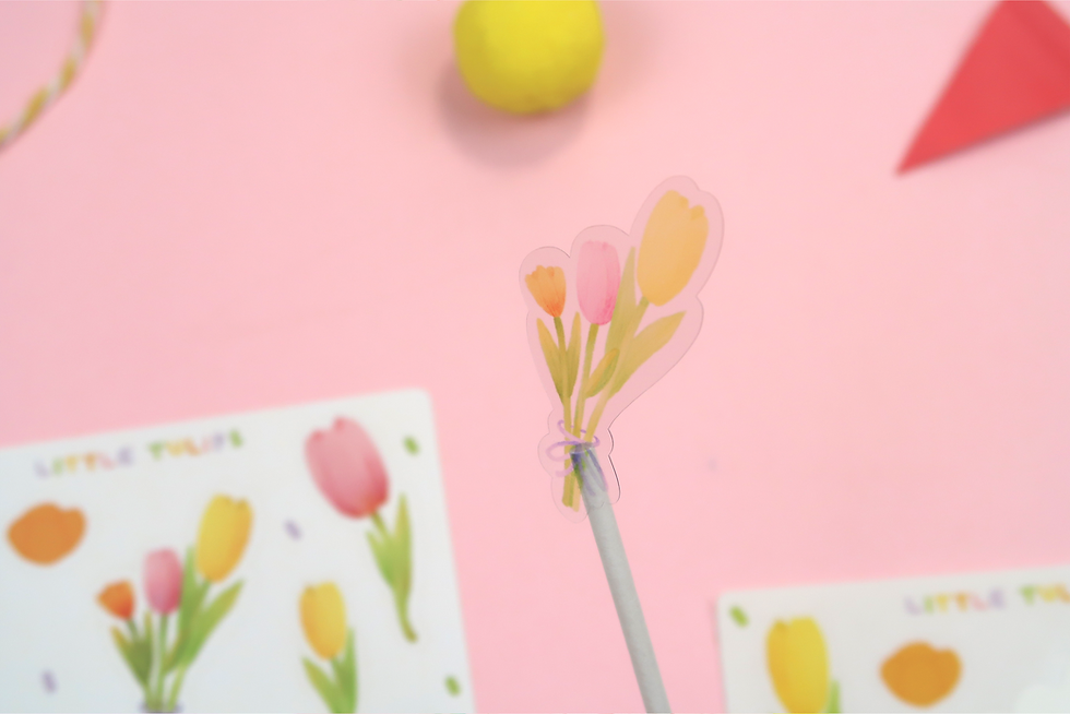 Thumbnail: Little Tulips Deco Sticker Sheet 02