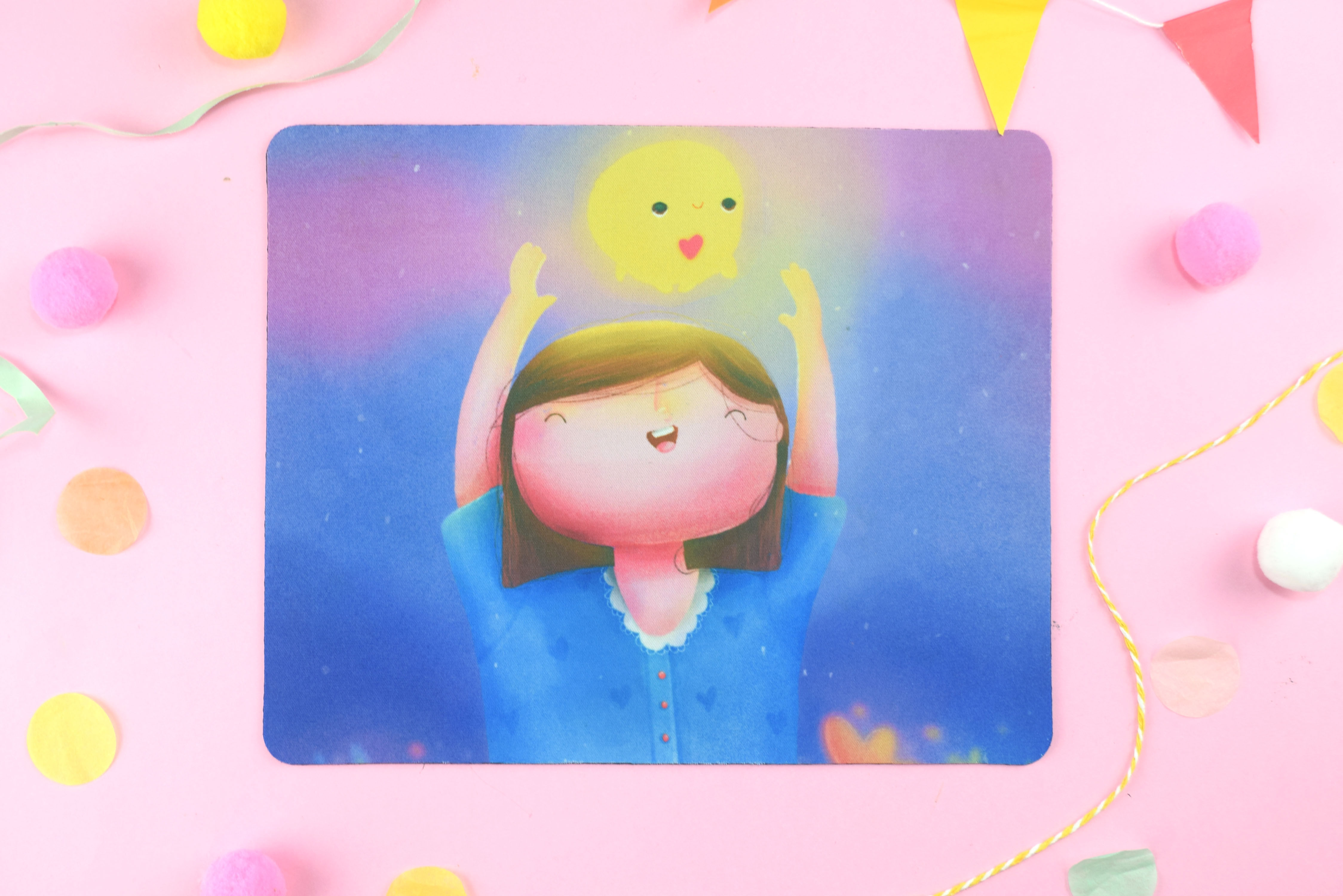 Girl and the Blob Mousemat