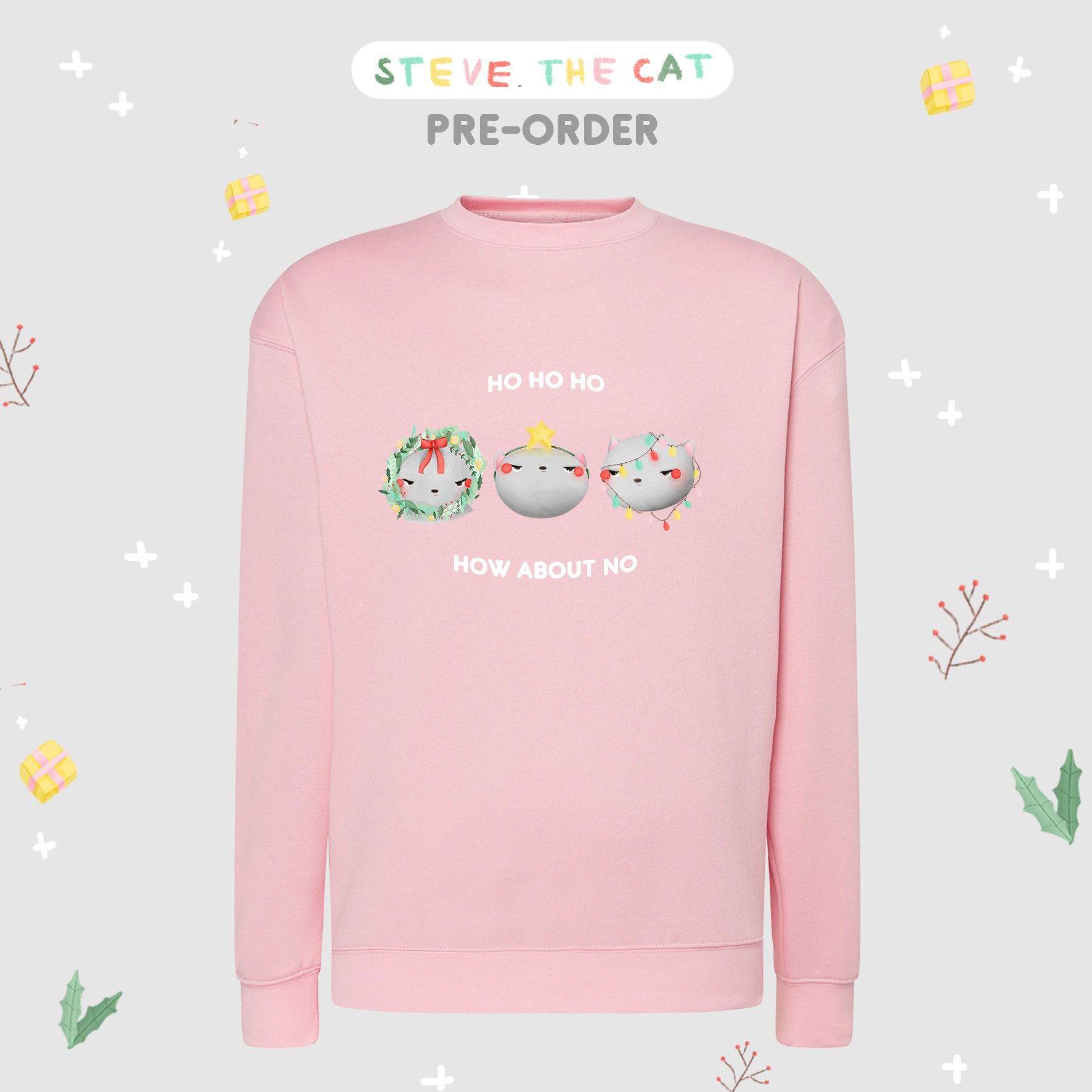 PRE-ORDER Pink Three Steve Sweatshirt