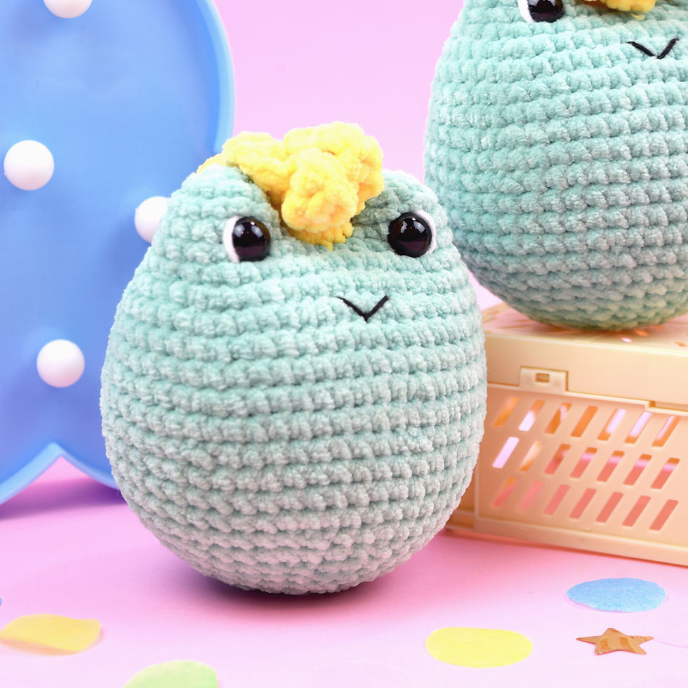Miniatura: Froggie Kind of the Pond Handmade Crochet Plushie