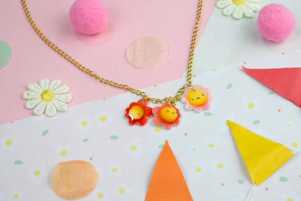 Miniatura: Happy Flowers Necklace