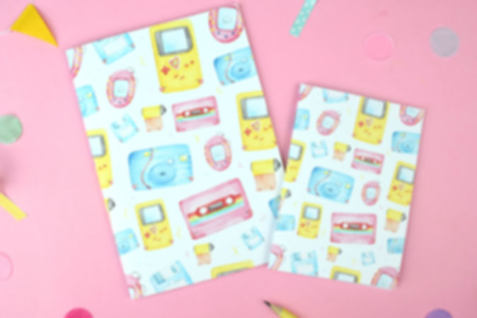 90's Retro Handmade Cute Notebook