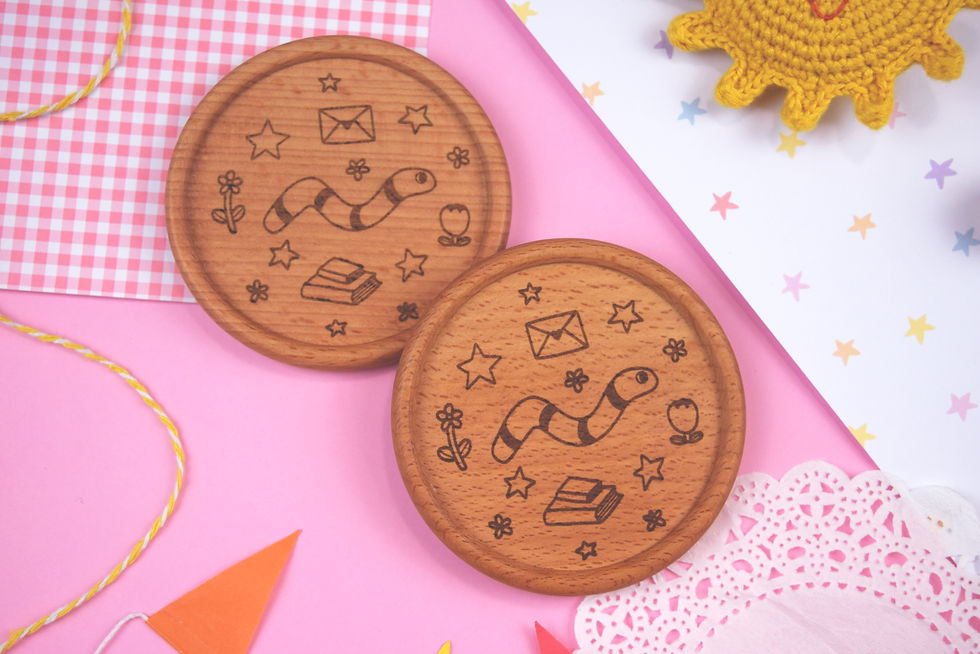 Thumbnail: Worm Bamboo Coaster