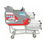 Thumbnail: Side view of RTS Retail grey jet plane kiddie cart on white background