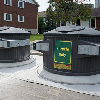 7 Yard EnviroWirx Bin with Custom Signage at an Apartment Complex.JPG