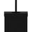 Thumbnail: Front view of RTS Retail freestanding cleaning wipes dispenser with rectangular garbage can on white background