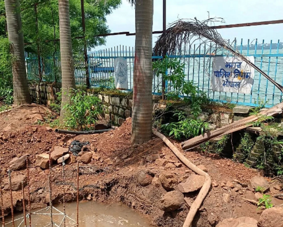 Bhopal Municipal Corporation's construction has been deemed illegal under the law for the construction of floating restaurants. Source: Free Press Journal