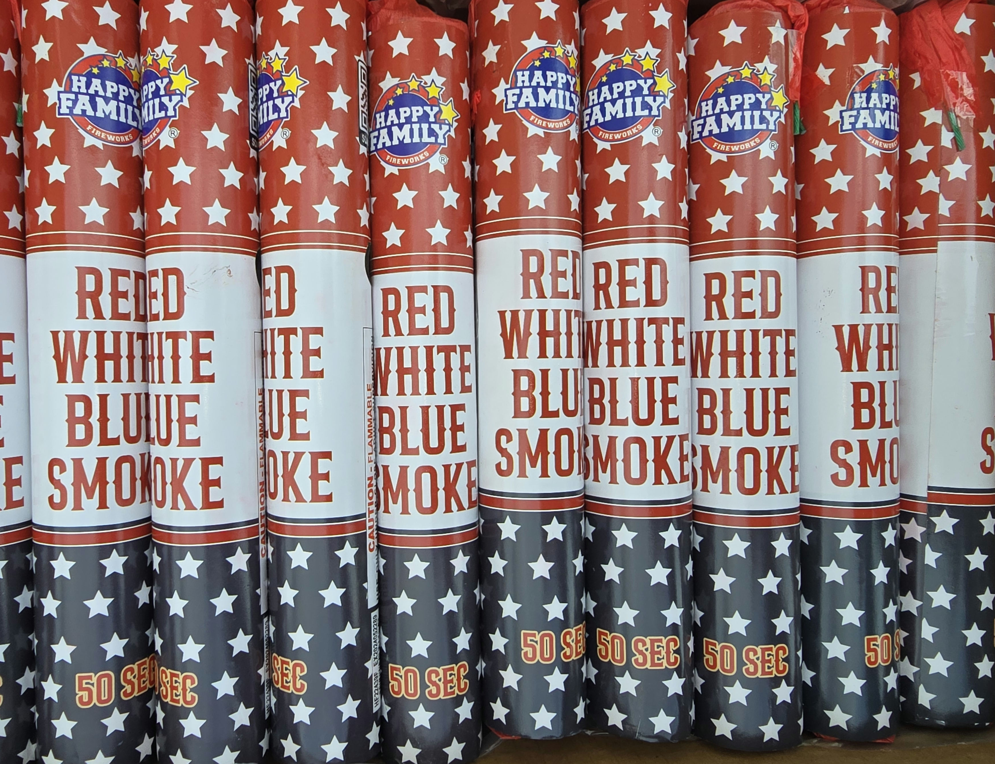 Red White and Blue Smoke 