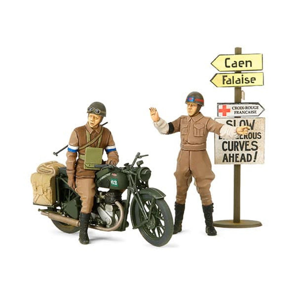 TAMIYA British BSA M20 Motorcycle w/Military Police Set 35316