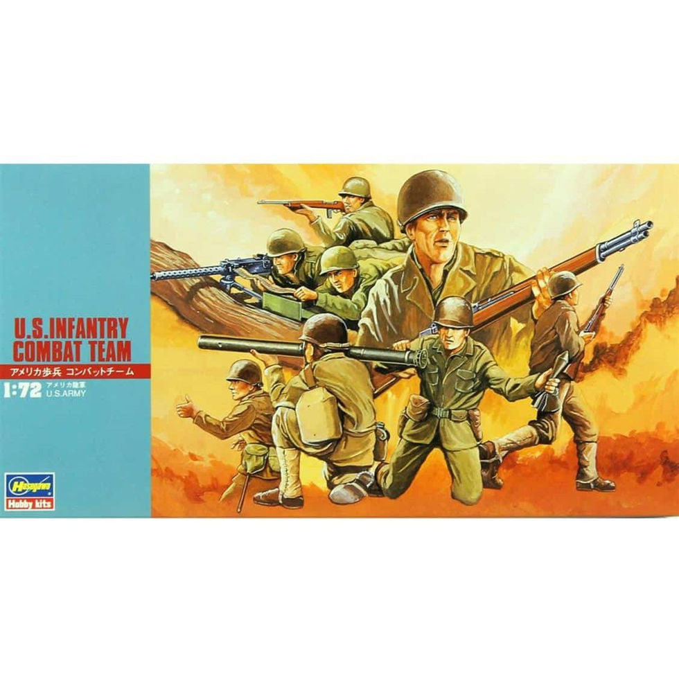 מודל להרכבה U.S. Infantry Combat Team קנה מידה 1:72 Hasegawa 0431129