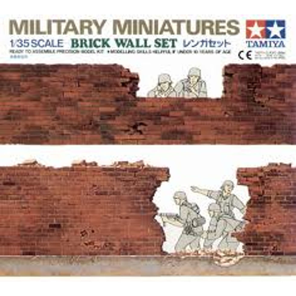 Tamiya – קיר לבנים – לבנית דיורמות 1/35