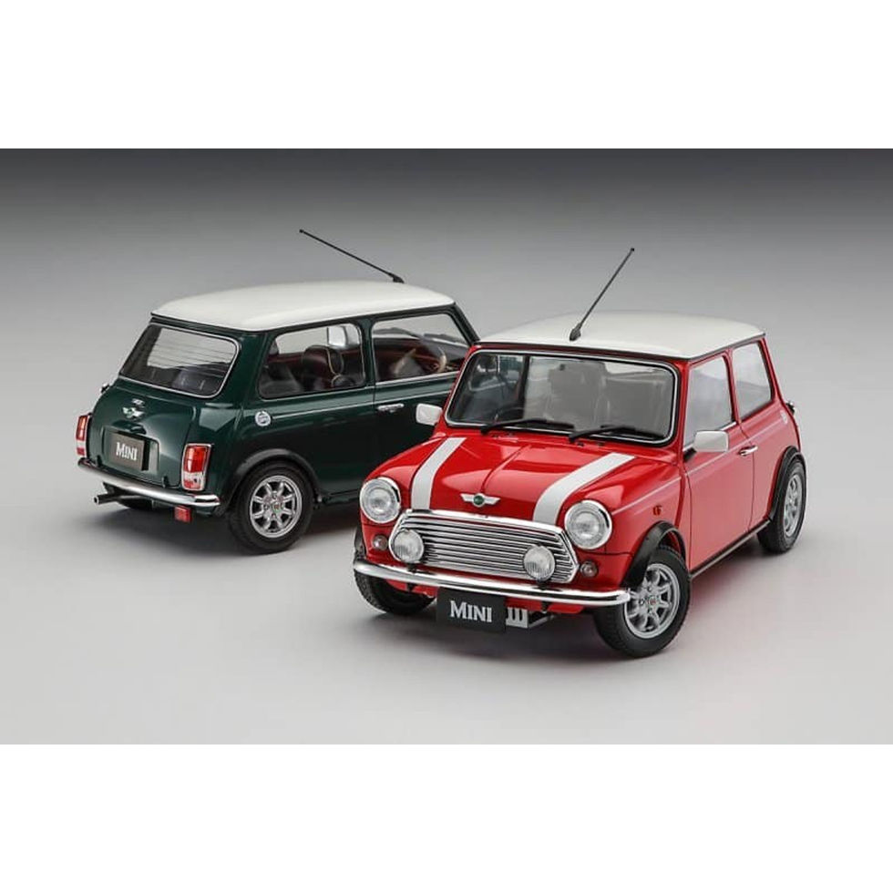 מודל להרכבה של מכונית קלאסית – Mini Cooper 1.3i (1997) בקנה מידה 1/24 0421154