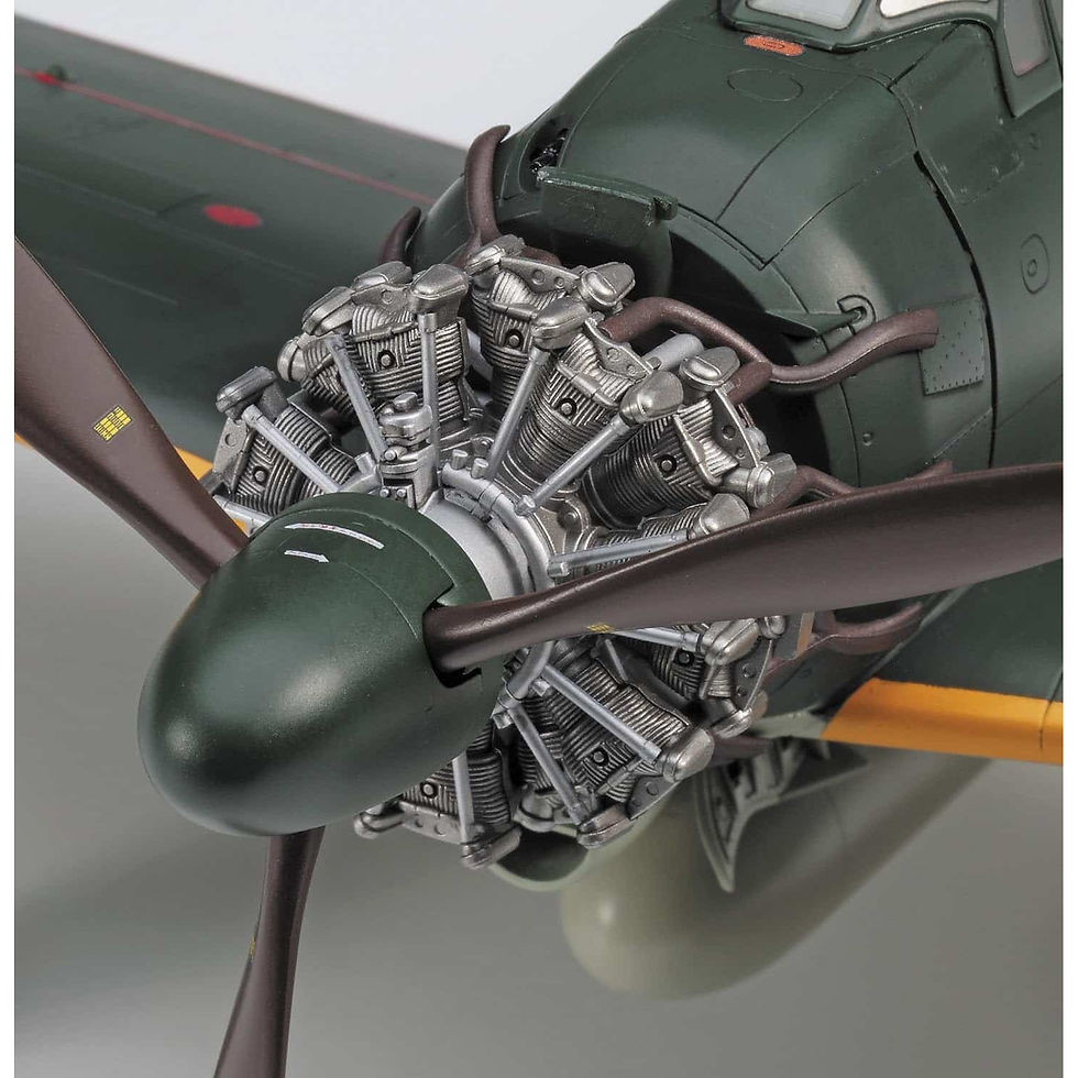 מודל להרכבה Mitsubishi A6M5c Zero Fighter (Zeke) Type 52 Hei קנה מידה 1:32