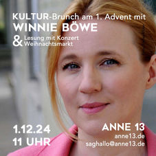 Winnie böwe reading lecture event location mariasimon maria simon annenwlade brandenburg festival mustsee kitty Pferdehof Scheune concerts brandenburg Schauspielerin Lesung artists acts actors Schauspieler Ludwig simon Bernd michael lade Annenwalde anne 13 uckermark brandenburg erleben Lesung Konzert Dezember Advent Wohnzimmer Kultur brunch frühstück maria simon Schauspiel Bernd lade 