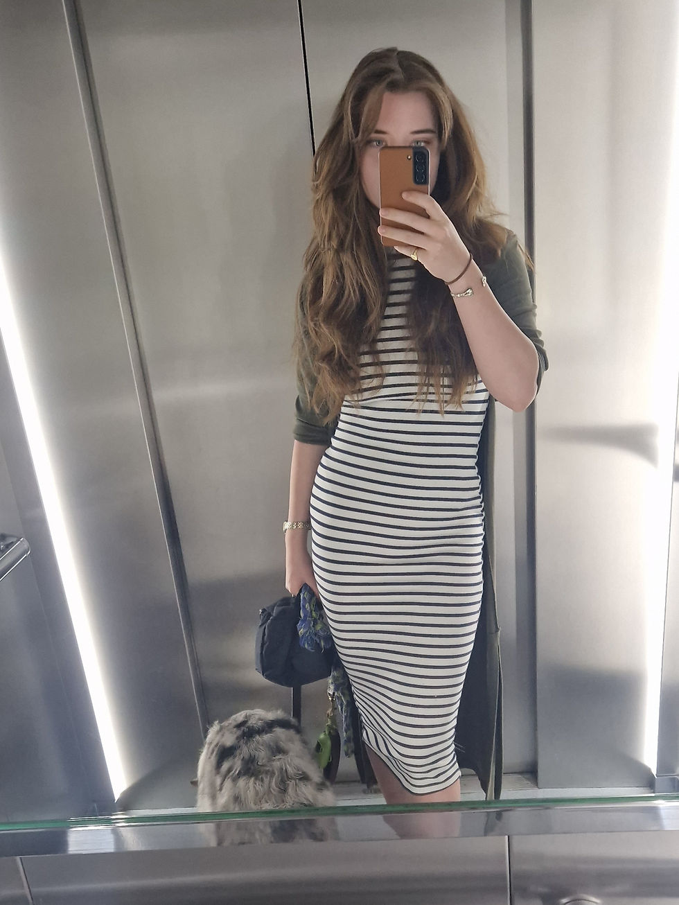 Couldn't get her to look up for the lift pic