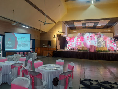 Projector Setup at KTC Hall Marcel Goa