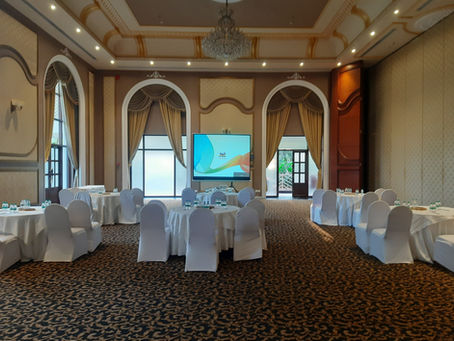 Projector Setup at Multiple Banquets at Dona Sylvia Cavelossim Goa