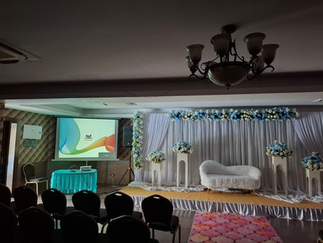 Projector Setup at Clube Gasper Dias Miramar Goa