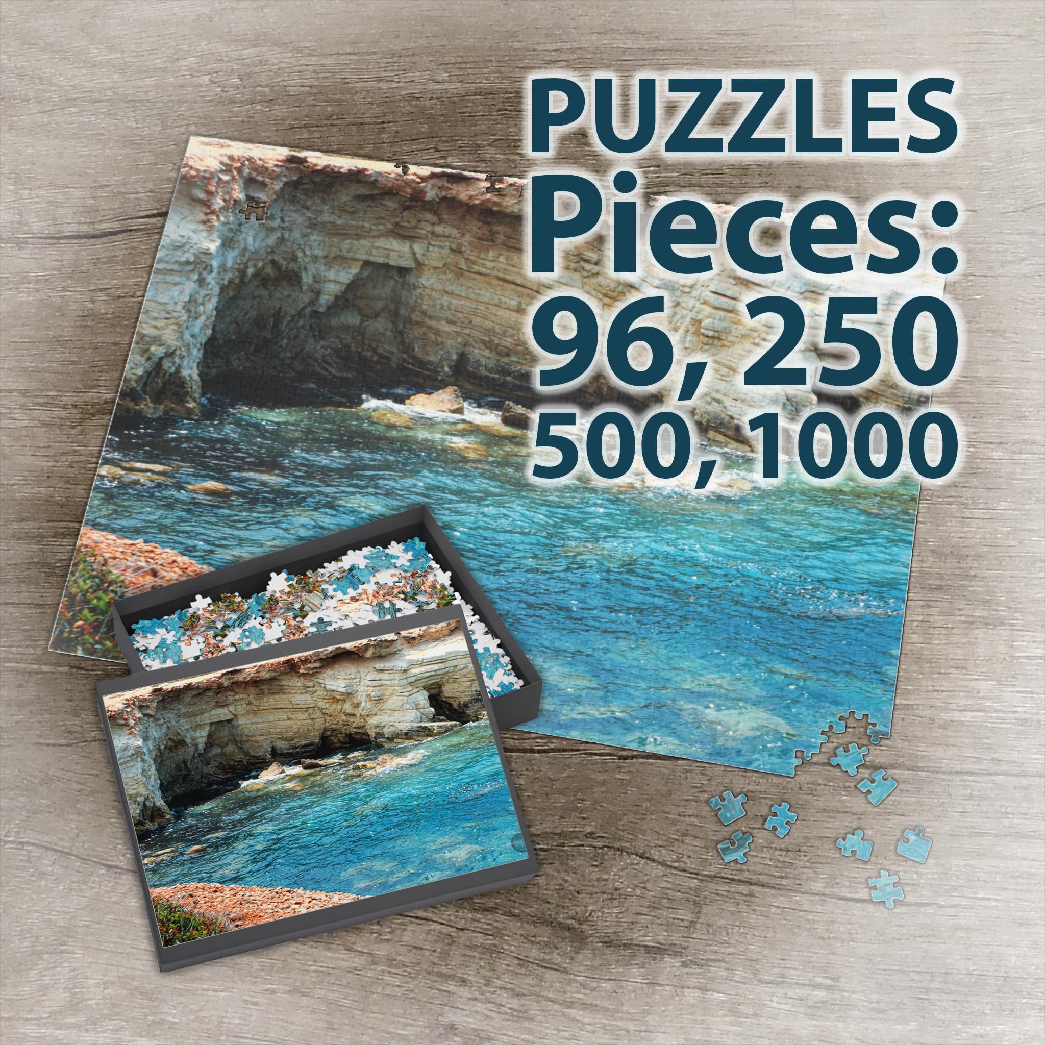 Calming Sea Caves at Peyia Paphos Jigsaw Puzzle - Around the World Collection