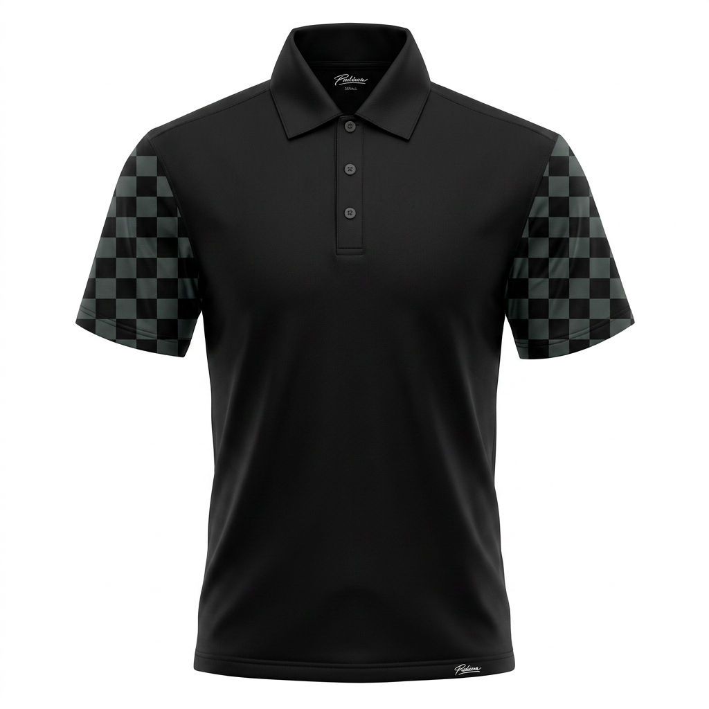 Checkered Sleeve's Polo