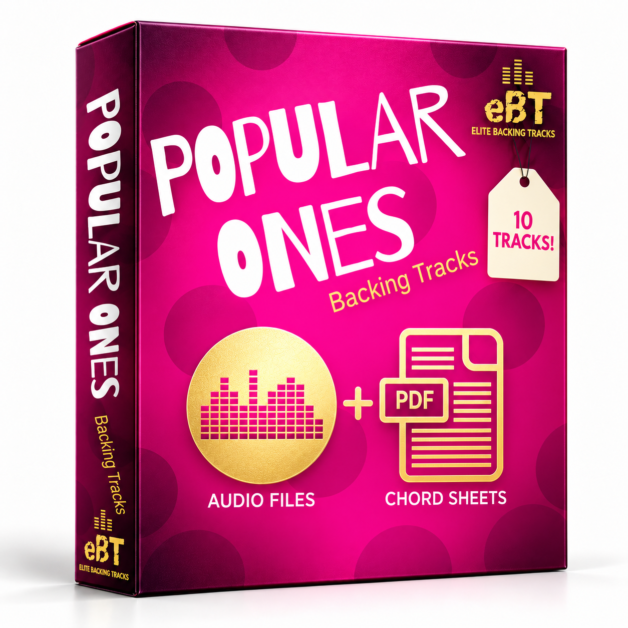 Popular Ones 3D box with audio files and PDF chord sheets