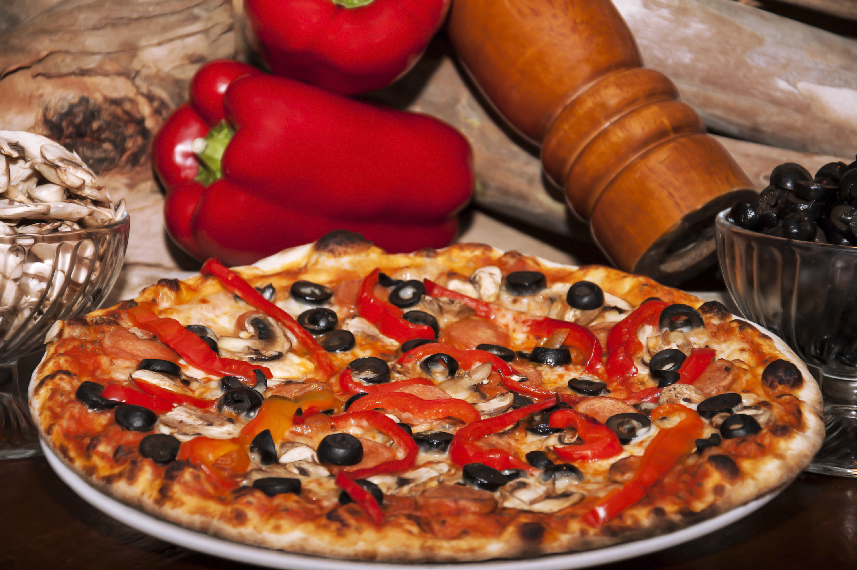 Arranged Food and Objects