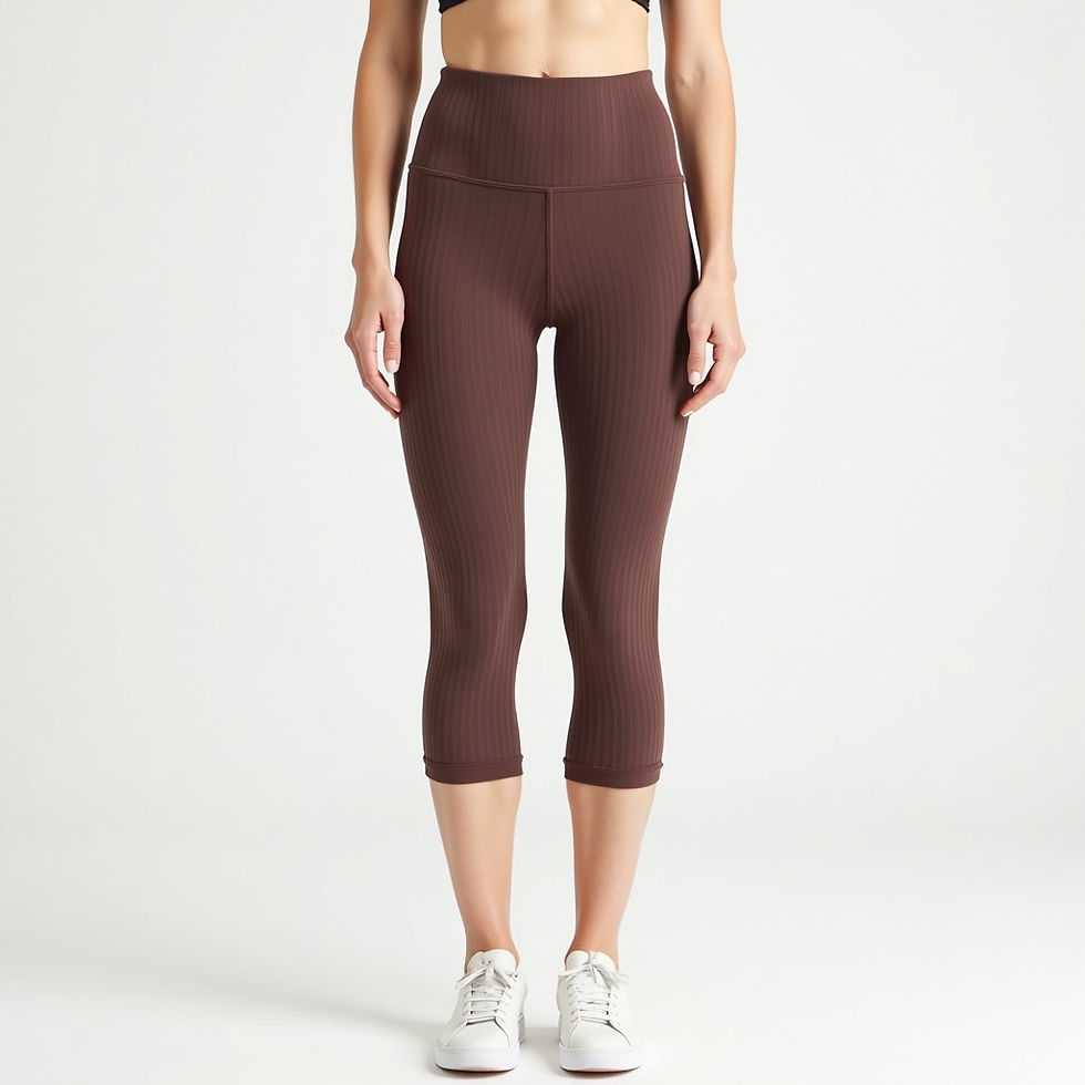 Ribbed Capri Leggings