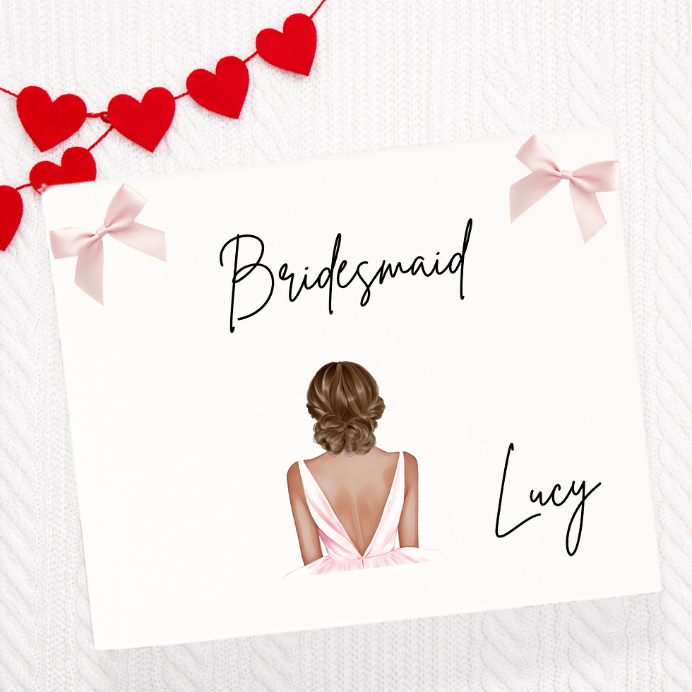 Pink Themed Bridesmaid Gifts