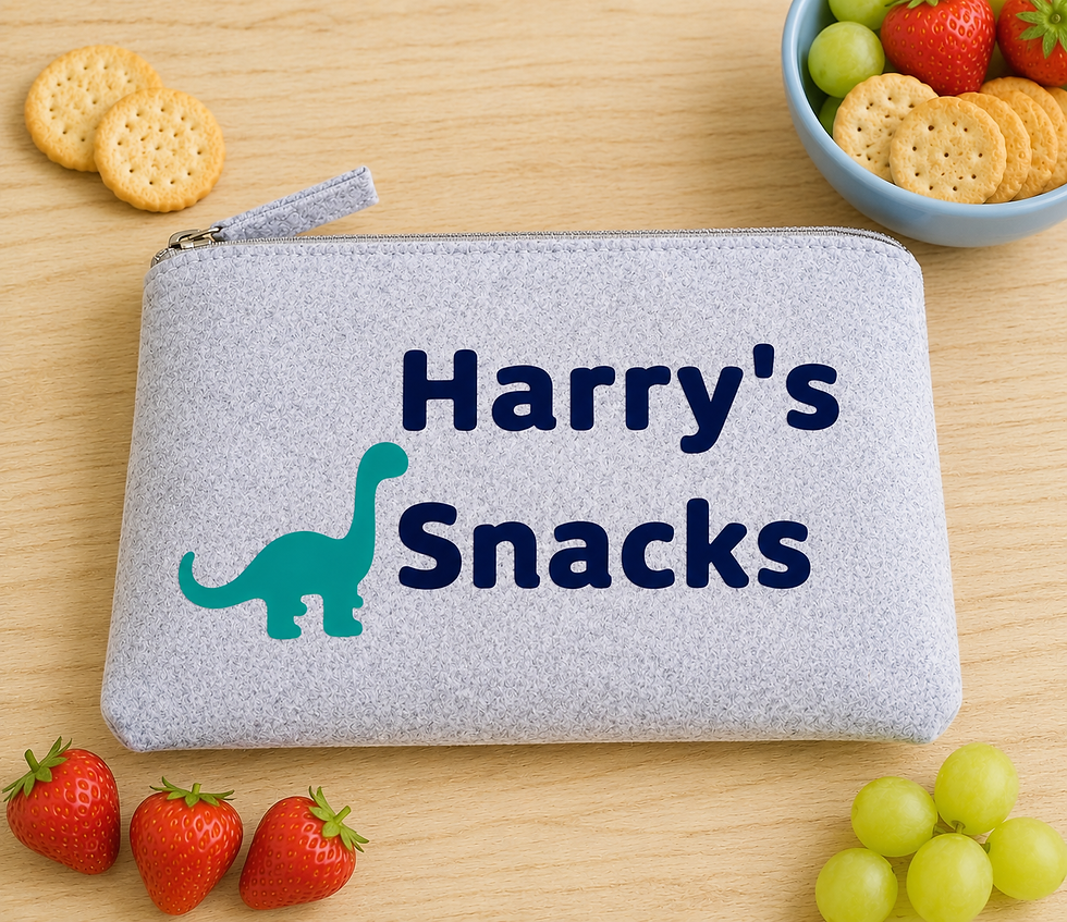 Thumbnail: Personalised children's snack pouch