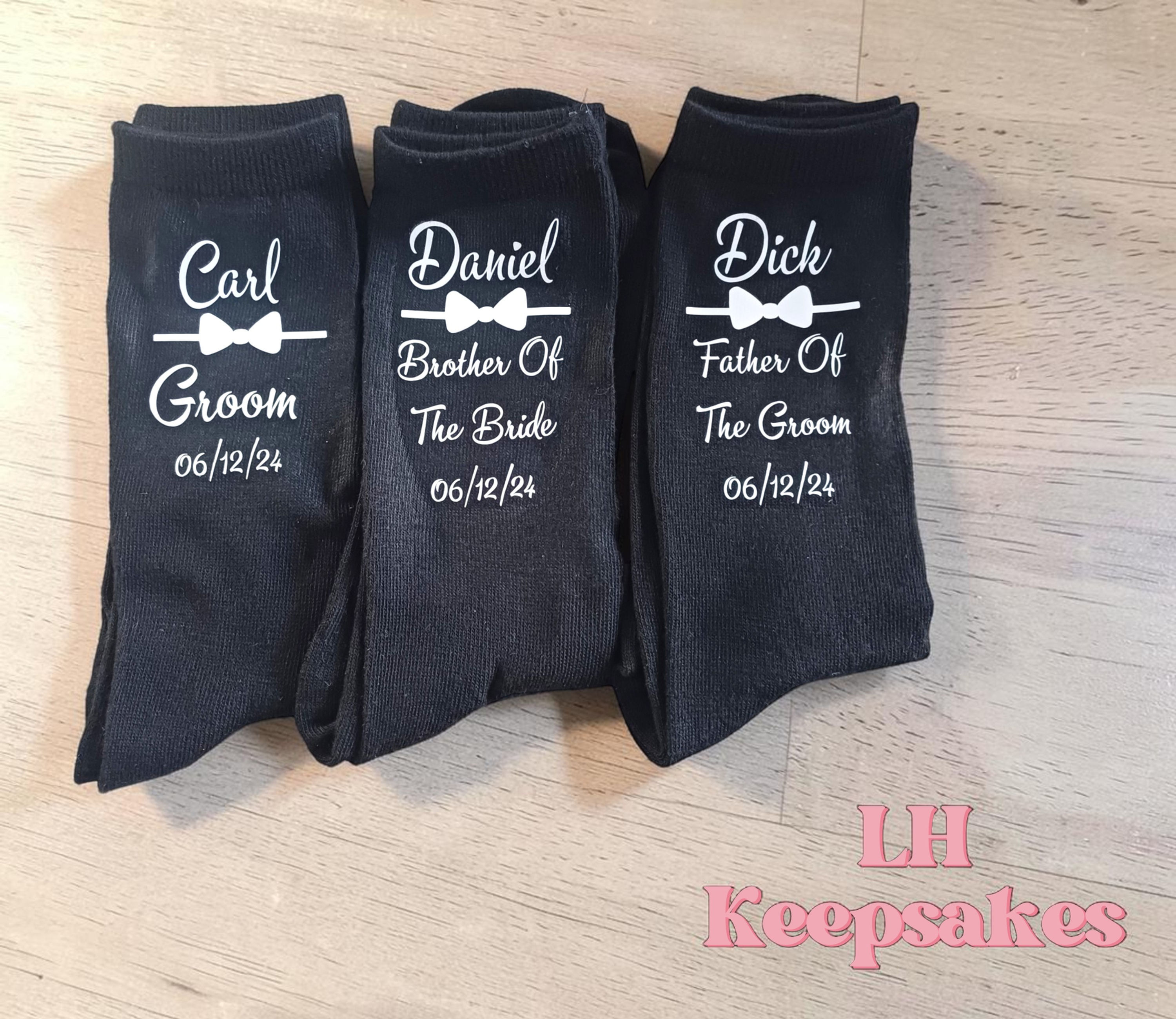 Men's Personalised Wedding Socks
