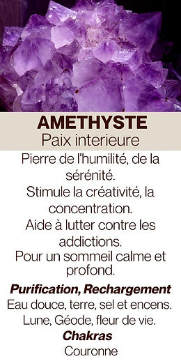 Vertus de l'Améthyste.