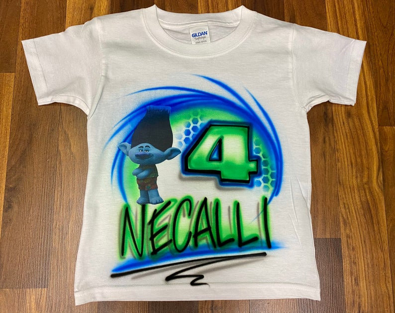 trolls 1st birthday shirt