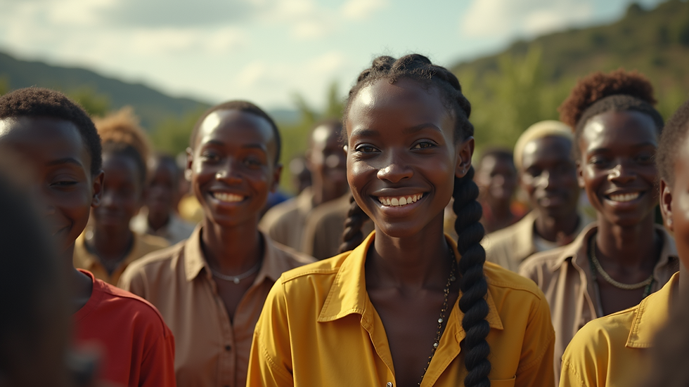 Eye-level view of a community gathering at Maslow Cooperative