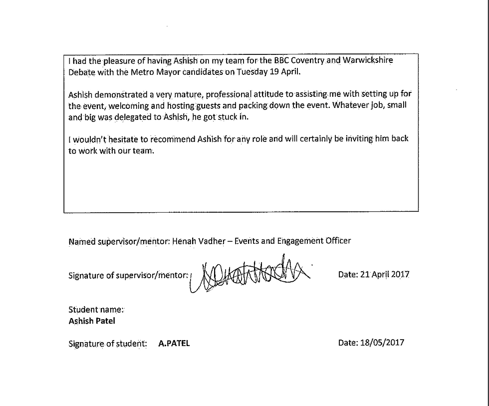 BBC Volunteering Reference