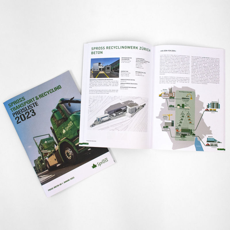 Prospekt mit Panoramaseite