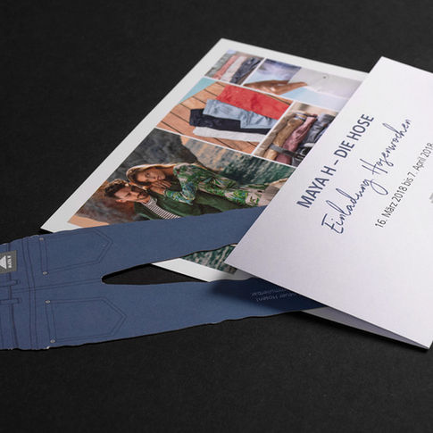 Mailing mit lasergestanzter Hose