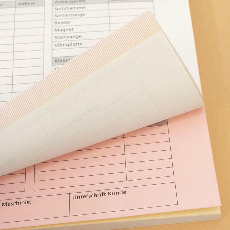 Garnituren Block gelocht und perforiert